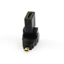 2 direction Rotatable HDMI Male to HDMI Type A Female Adapter for Phone TV