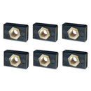 6pcs M6 Copper Nut Nutsert Nylon Hardware for Kayak Boat Mariner Trail Rail M6