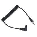 Black Flash Cable Cord, Remote Shutter Release Cable, 100cm/39.37inch Length
