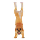 Yoga Pose Statue Yellow Dog Outdoor Garden Patio Decor Lawn Sculpture New