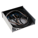 USB 3.0 Front Panel Hub 2 Port Expansion Bay Bracket +HD-AUDIO+Power Button