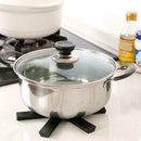 4pcs Kitchen Trivet Pan Pot Holder Mat Foldable Non-slip Heat Resistant Pad