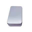 4Pcs Small Rectangular Empty Metal Tins Hinged Jewellery Coins Box Kit Container