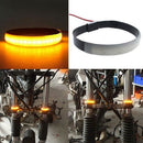 1Pc Led Motorcycle Handlebar Tail Light Turn Signal Yellow 120 Degree Viewi