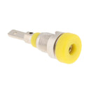 5Pcs 2mm Banana Plugs Female Jack Socket Plug Wire Connector Yellow