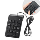 USB Number Pad Numpad Numeric Keypad 18 Keys Keyboard For Laptop Deskto PC FT