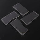 13PCS Leather Craft Acrylic Wallet Pattern Stencil Template Purse Tools DIY Set