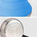 Portable Folding Silicone Water Kettle 1.2L Water Pot Outdoor Camping Trave