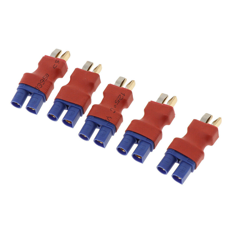 5 Pieces Male & Female EC3 to T-Plug for RC Aircraft, Trcuk, Lipo Battery