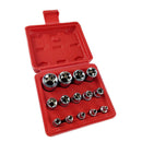 14Pcs E Type Socket Bits Kit Driver Tool Set 1/4'' 3/8'' 1/2'' E4 - E24