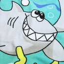 Shark Pattern Children Beach Towel Cartoon Hooded Boys Girl Baby Bath Towel