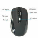 2.4GHz Wireless Optical Mouse Adjustable DPI Cordless Mice + Receiver for  HLR