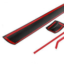 6Pcs Carbon Fiber Console Center Dashboard Cover Trim Decorative Stickers f