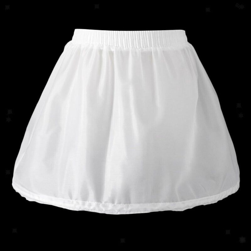 Kids Single Hoop A-Line Petticoat Underskirt Flower Girls Short Crinoline