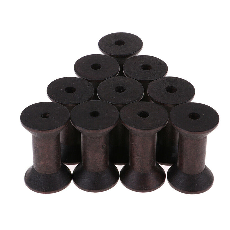 10pcs Craft Wooden DIY Sewing Tool Wooden Spool for Handmade Craft String Twine