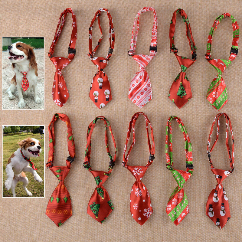 Adjustable Patterns fit for Dog Cat Mixed Christmas Puppy Small 10pcs Neck Ties