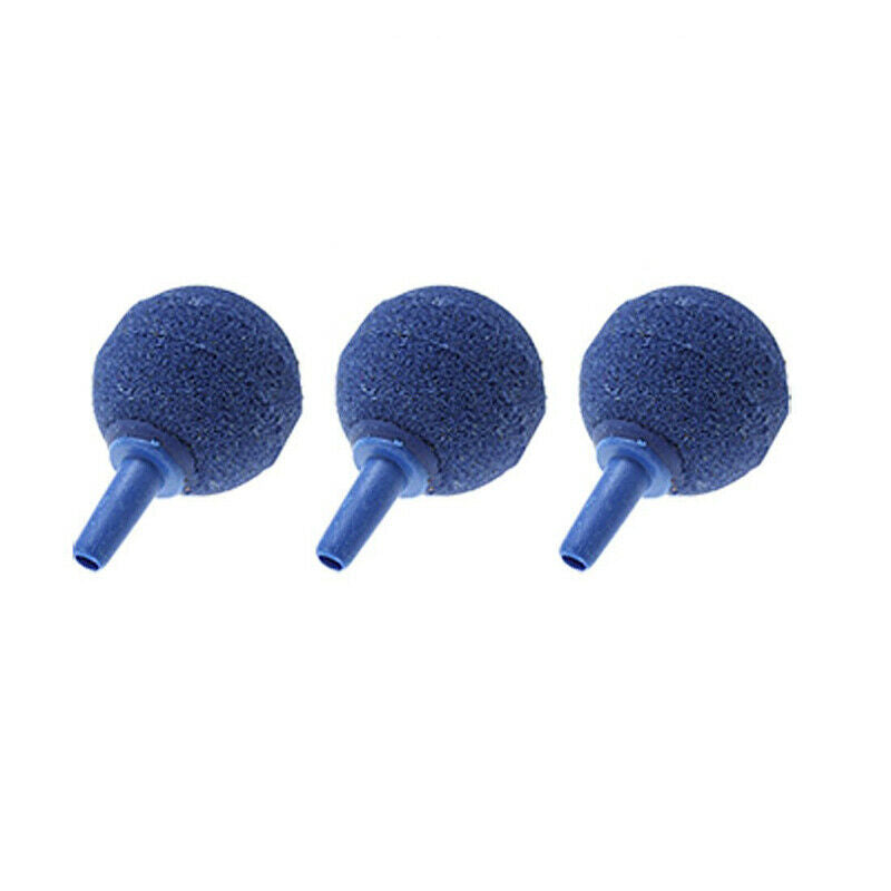 5 pcs Blue Aquarium Stones Air Vents Mini Round Air Bubbles Creator