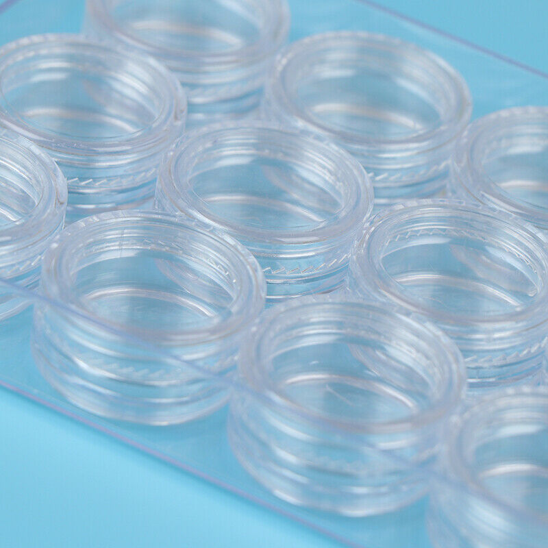 12 Pcs Contact Lens Box Holder Set Portable Clear Eyewear Bag Container Ca BX