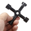 4 in 1 Portable Cabinet Key Wrench Switch Screwdriver Triangle Training 3C