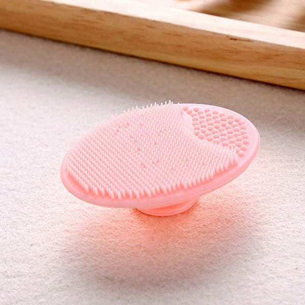 2 Facial Cleansing Silicon Brush Face Blackhead Remover Pad Scrubber Massage