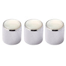 Durable Domed Volume Tone Control Knobs for Guitar/Bass 3 Pcs of Pack