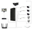 6Port SPoE Fast Switch with 2 Ethernet Uplink IEEE802.3/802.3u 100Mbps