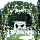 5 Pcs Silk Wisteria Wreath Wisteria Artificial Flower Hanging Plant Vine Im