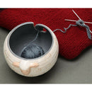 Ceramic Yarn Bowl Handmade Knitting Bowl Portable Crochet Craft Accessions