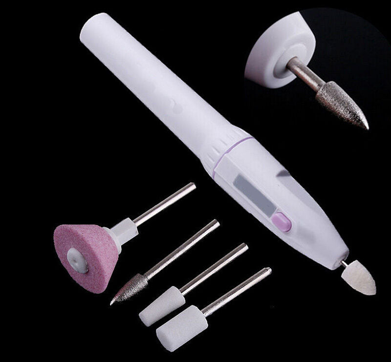 Professional electric acrylic nail drill file buffer bits Nail Manicure Kit Pg