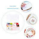 50 Colored Embroidery Thread Cross Stitching Needle Set Colorful Sewing Kit