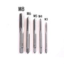 5X/Set M3 M4 M5 M6 M8 Hand Tap Straight Flute 3mm-8mm Hand Fast tapping Tool M&O