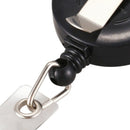 5X(1 pcs Badge Holder Retractable Reel YOYO Clip Snap Button ID Card Key B G6V3)