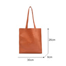 Fashion Alligator PU Women Handbag Tote Big Capacity Shoulder Shopping Bags