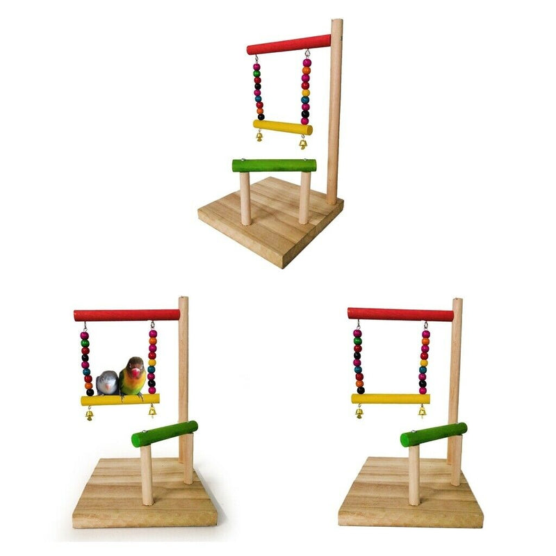 3PCS Bird Perch Stand Parrot Stand Parrots Platform Ladders Exercise Playstand