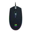 4 Keys USB Wired Mice 2400DPI Adjustable RGB Game Ergonomic Optical Mouse Black