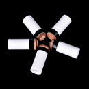13mm billiards replacement parts 5 pool cue stick ferrules + 5 screw-on tips  LJ