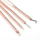 Blackhead Whitehead Pimple Spot Comedone Acne Extractor Remover Popper Tool Kit/