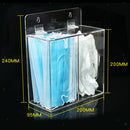 Plastic Clear Box Face Cover Glove Storage Container Craft Organizer Holder Box