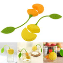 Lemon Silicone Tea Leaf Infuser Loose Strainer Herbal Spice Filter Diffuser OZ