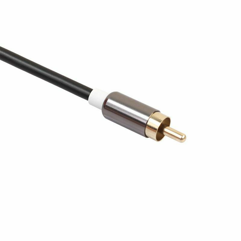 1M 3.5mm Male Jack to 2 RCA Male AUX Analog Stereo Audio Y Adapter Cable Co T1A1