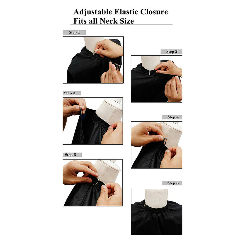 1 Pack Profession Barber Cape - Haircut Gown Salon Styling Bib Kit Hairdres G5Q8
