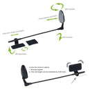 Bike Bicycle Rear View Helmet Safety Motorcycle Cycling Rearview Mirror Eyeglass