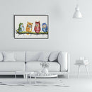 Four Birds 5D DIY Full Round Diamond Painting Cross Stitch Embroidery Kit A
