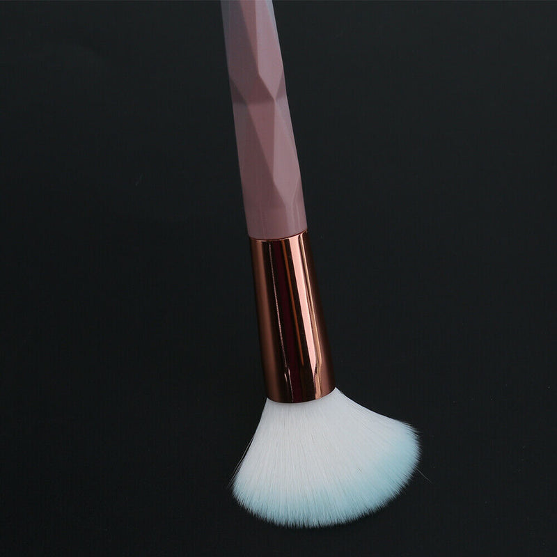 3pcs Diamond Pink Gradient Green Makeup Brush A