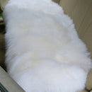 Black Faux Sheepskin Car Seat Home Cushion Fur Pad Cover Warm Mat