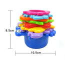 Stacking Cups Bath Toys for Toddlers: the Sea Animal Stacker with Holes for O7M5