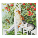 Cat Stamped Cross Stitch Kits Adults Beginners Handwork Set Bedroom Hotel Decor