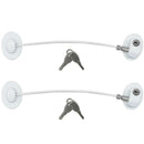 Refrigerator Door Lock with 2 Keys for Fridge Lock Security for Child SafetyA4I7