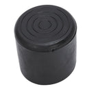 Rubber Flexible Round End Cap 38MM Foot Cover 10 Pcs Black