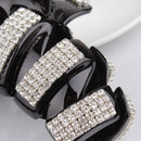 Fashion Crystal Rhinestone Women Ladies Popular 9cm Hair Claw Clip Clamps